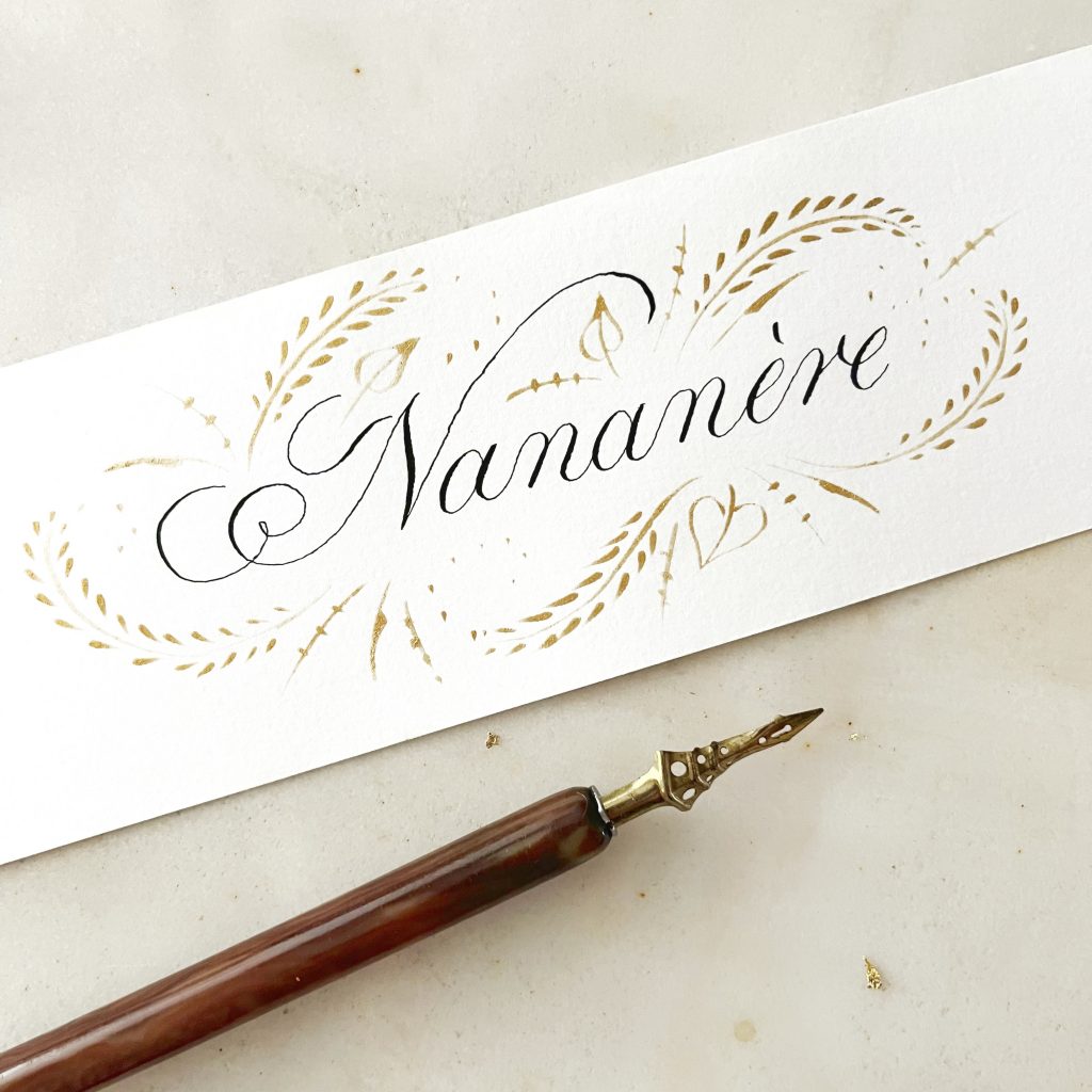 Calligraphie nananère interjection Noémie Keren