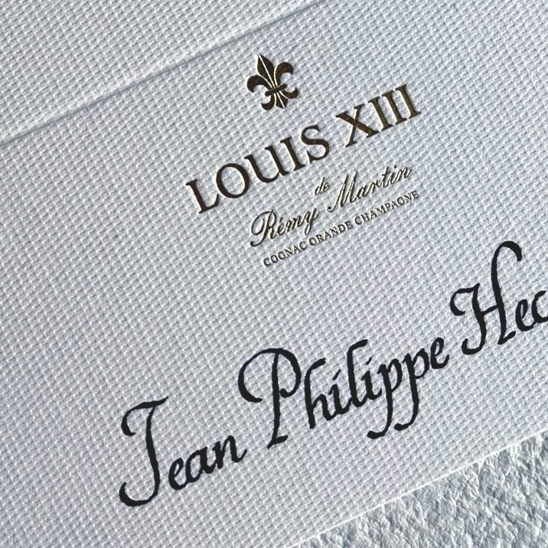 Louis XIII marque places calligraphie Cognac