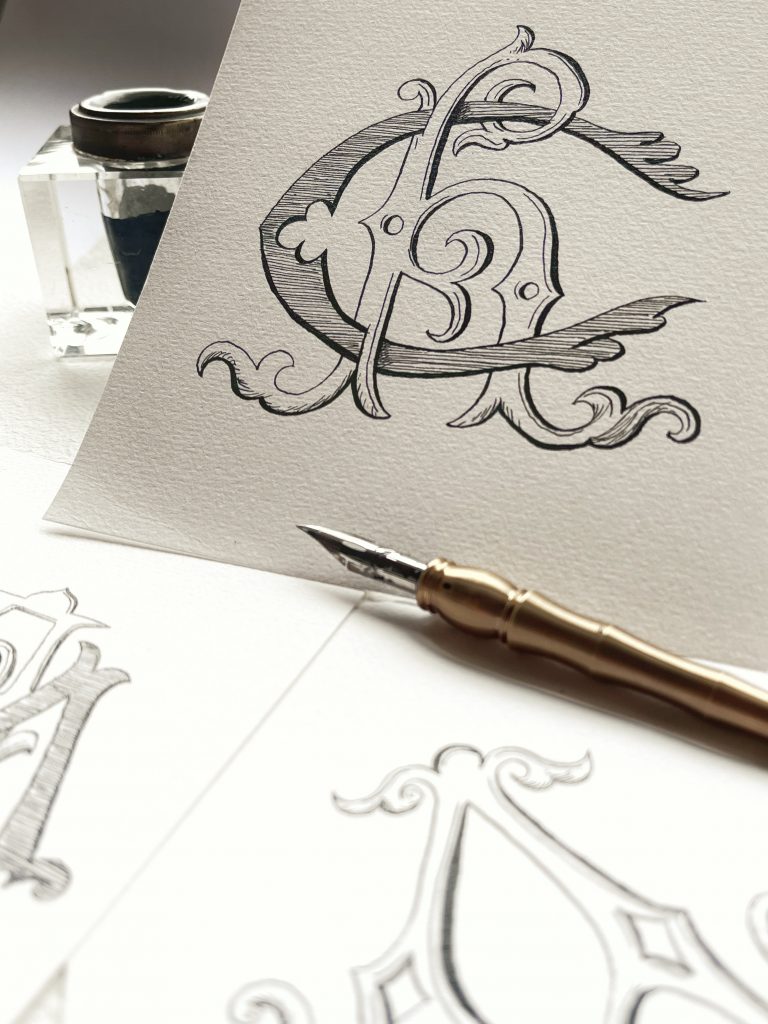 Monogrammes Noémie Keren la calligraphe bordeaux