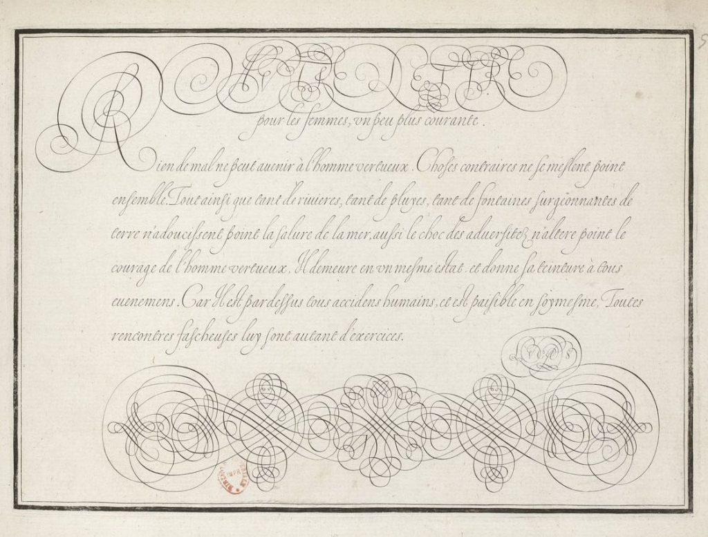 Calligraphie anglaise Lucas Materot
