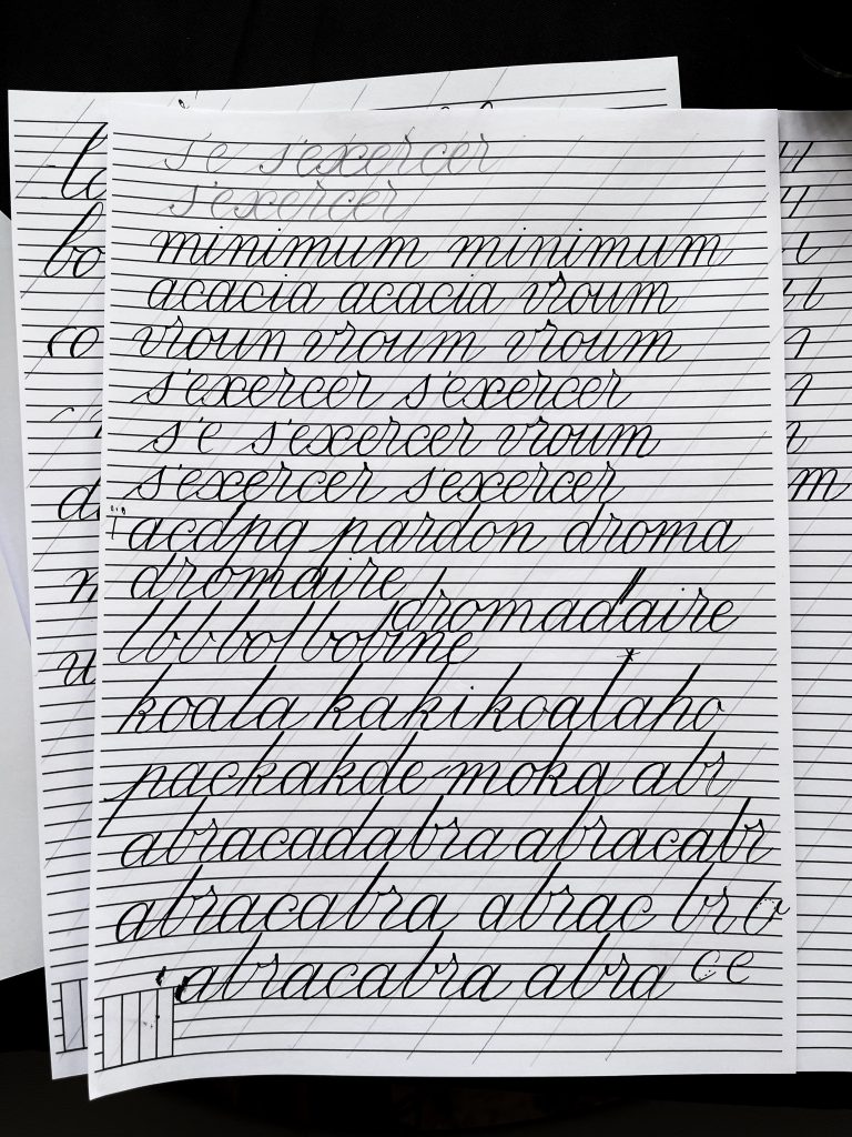 stage calligraphie anglaise saint-émilion
