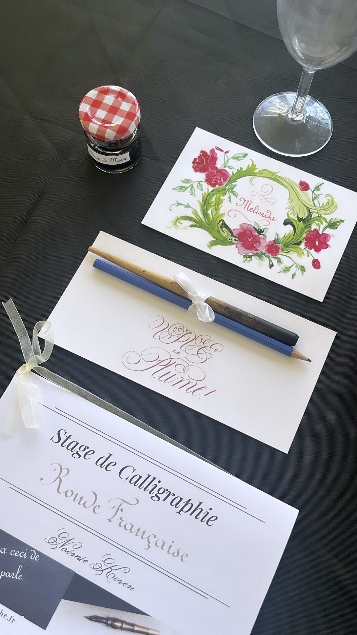 Calligraphie Ronde Française : Stage à Saint-Émilion - Noémie Keren
