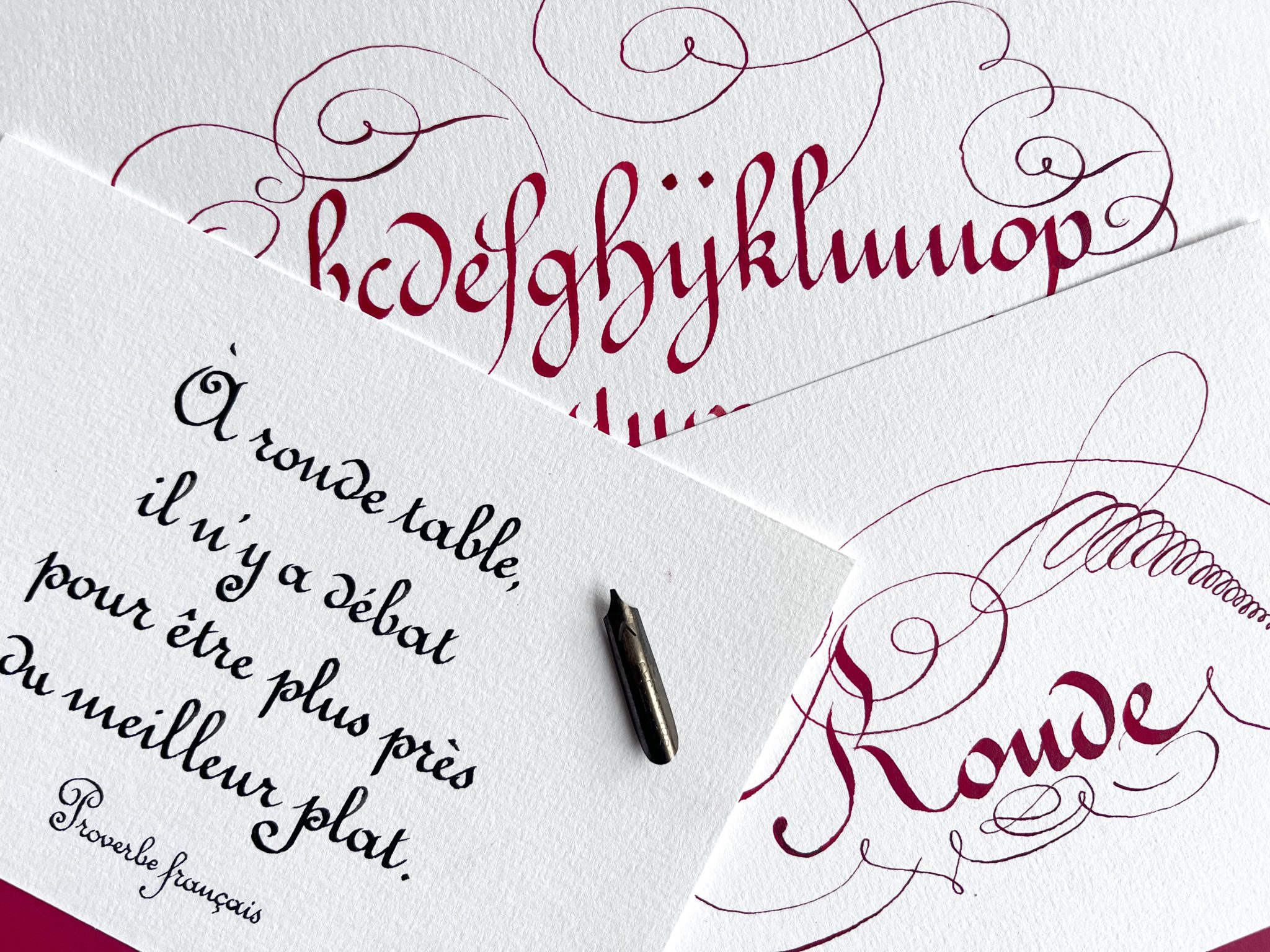 Calligraphie Ronde Française : Stage à Saint-Émilion - Noémie Keren