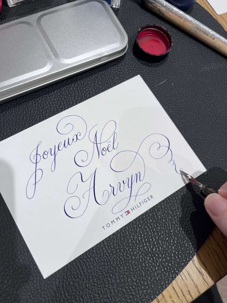 Animation calligraphie Noémie Keren La calligraphe bordeaux