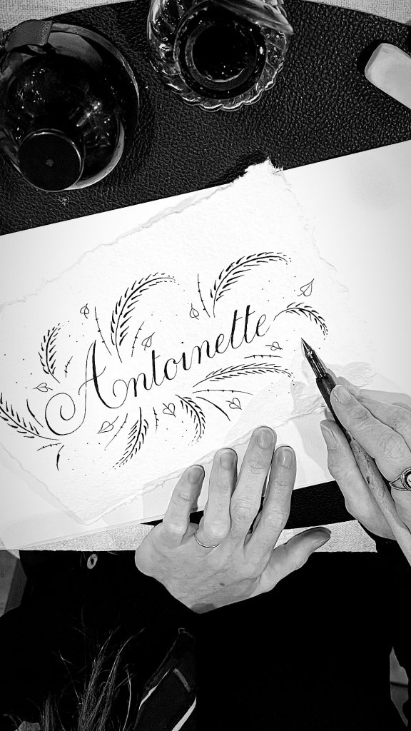 calligraphie anglaise Noémie Keren Bordeaux