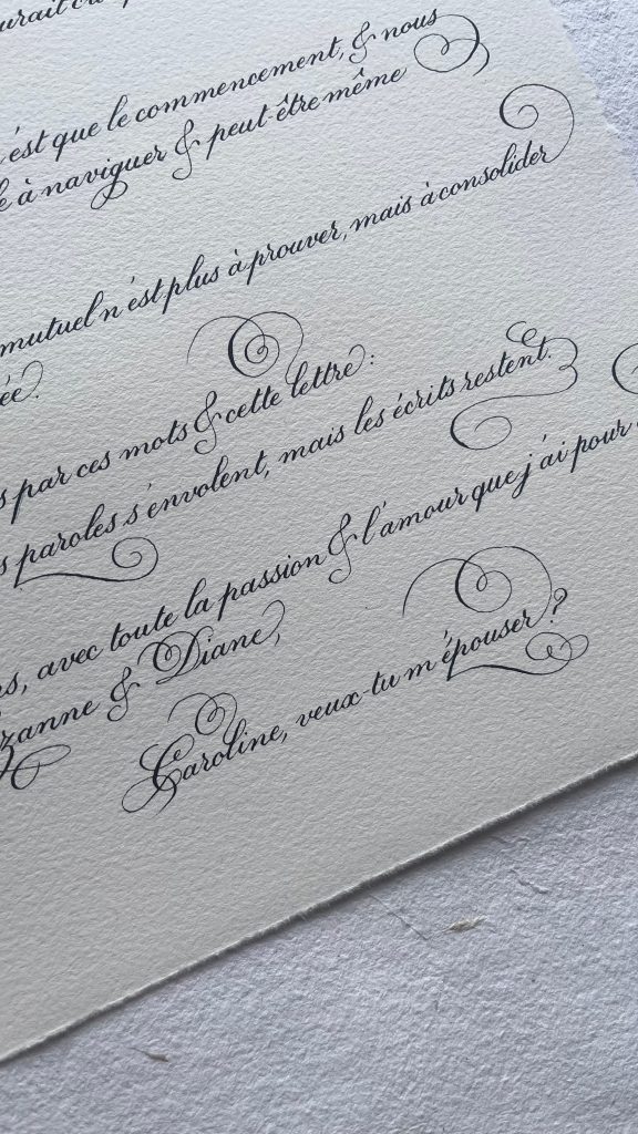 demande en mariage lettre manuscrite noémie keren
